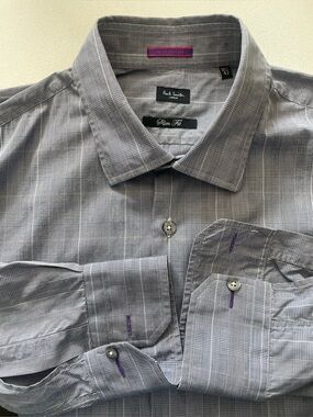Paul Smith - all cotton checkered shirt Size 42 (16.5”neck)
